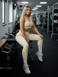 Damen Leggings Ecru JS/17K580/1Z