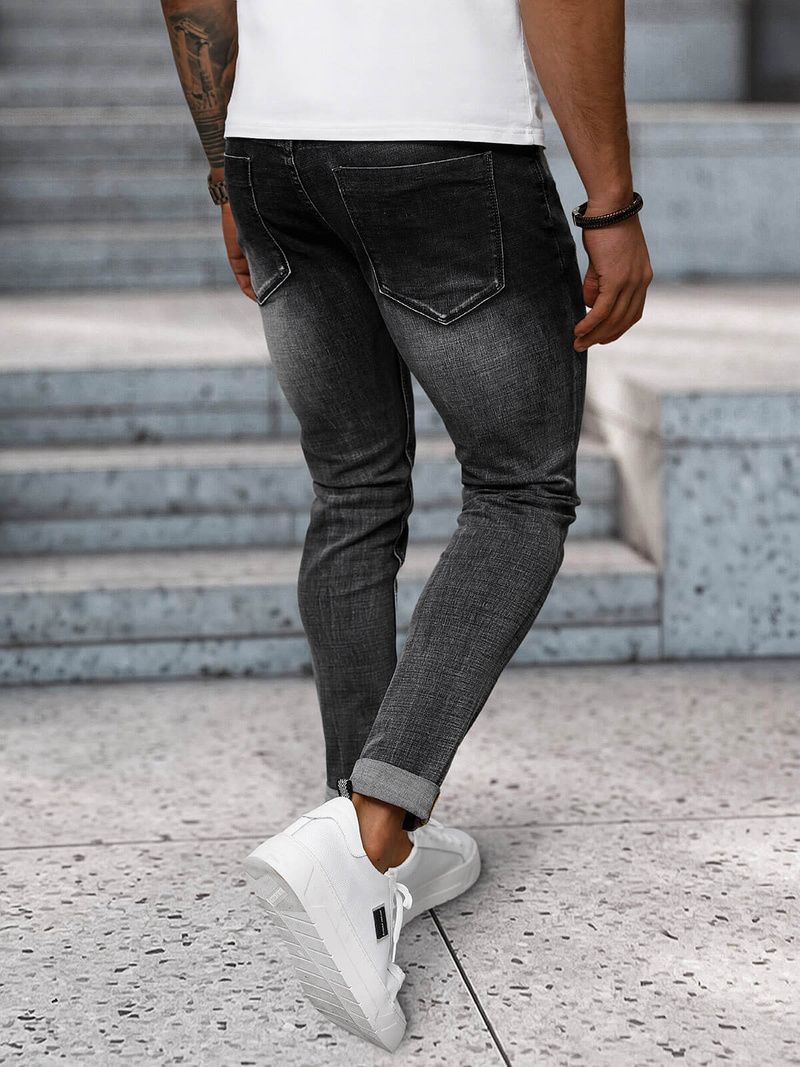 Herren Jeanshose Schwarz OZONEE NB/MP0169G