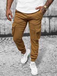 Herren Chino Jogger Dunkelcamel OZONEE NB/MP0105KSZ