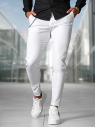 Herren Chino Hose Weiß OZONEE DJ/3300Z