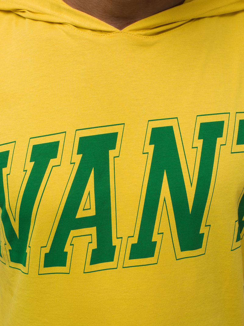 Herren Tank Top mit Kapuze Gelb OZONEE B/60042Z