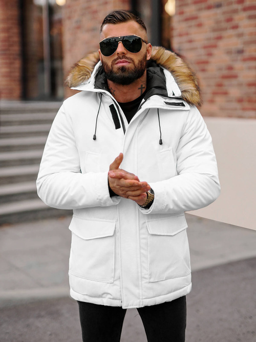 Herren Winterjacke Weiß OZONEE JS/5M779/281Z