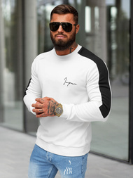 Herren Sweatshirt Weiß OZONEE O/P2033Z