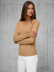 Damen Pullover Camel OZONEE JS/8006/2