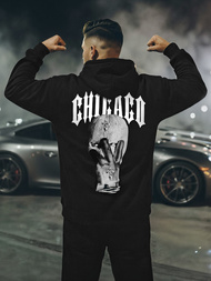 Herren Kapuzenpullover Schwarz OZONEE JS/21B1903/3