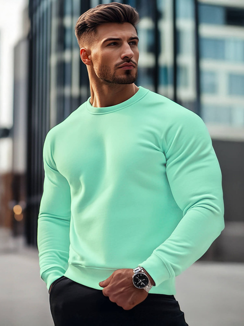 Herren Sweatshirt Mintgrün OZONEE JS/2001-10Z