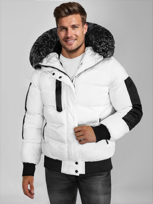 Herren Winterjacke Weiß OZONEE O/M798