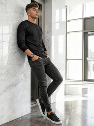 Herren Jeanshose Schwarz OZONEE O/JK2918Z