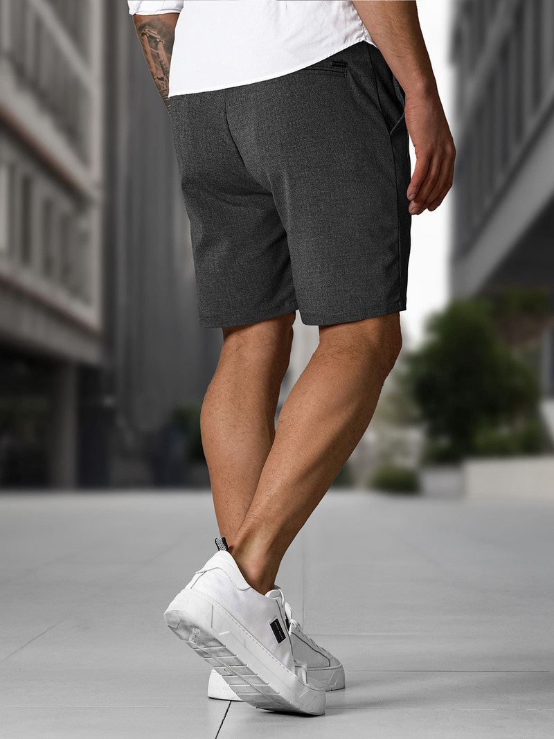 Herren Chino Shorts Anthrazit OZONEE DJ/4400