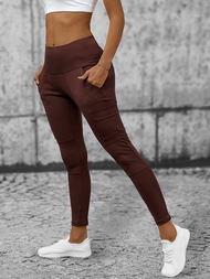 Damen Leggings Braun OZONEE O/YY9259