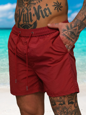 Herren Badeshorts Weinrot OZONEE JS/XL018/21