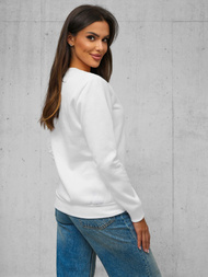 Damen Sweatshirt Weiß OZONEE JS/W01Z
