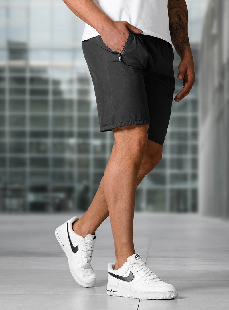Sportshorts für Herren Schwarz OZONEE JS/29K1567/3