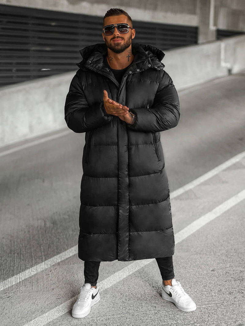 Herren Winterjacke Schwarz OZONEE O/M3202Z