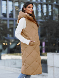 Damen Weste Camel OZONEE JS/5M3165/84