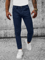 Herren Chino Hose Dunkelblau OZONEE NB/MP0160BS
