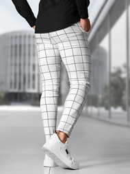 Herren Chino Hose Weiß OZONEE O/P4009Z