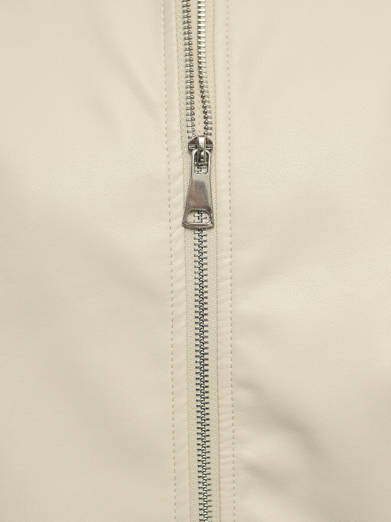 Damen Lederjacke Beige OZONEE O/G116Z