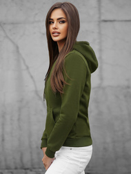 Damen Kapuzenpullover Khaki OZONEE JS/W03Z