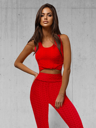 Zweiteiliges Trainingsanzug-Set Rot OZONEE JS/YW88037/5Z