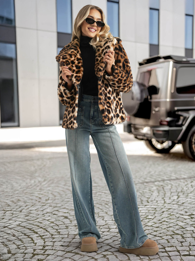 Damen Jacke Beige-Braun OZONEE JS/61M8500/158