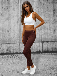 Damen Leggings Braun OZONEE O/YY9282