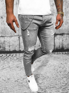 Herren Jeanshose Anthrazit OZONEE O/MB459