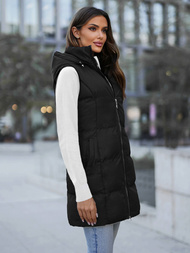 Damen Weste Schwarz OZONEE JS/M721/392Z