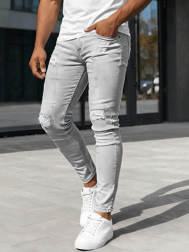 Herren Jeanshose Grau OZONEE DO/2822/2