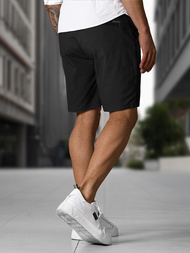 Herren Chino Shorts Schwarz OZONEE DJ/4400