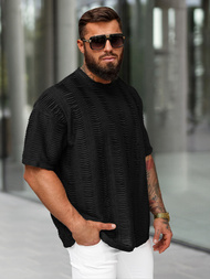 Herren T-shirt Schwarz OZONEE O/B1149