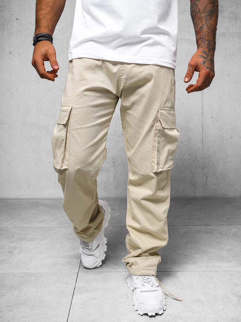 Herren Hose Beige OZONEE O/G3179Z