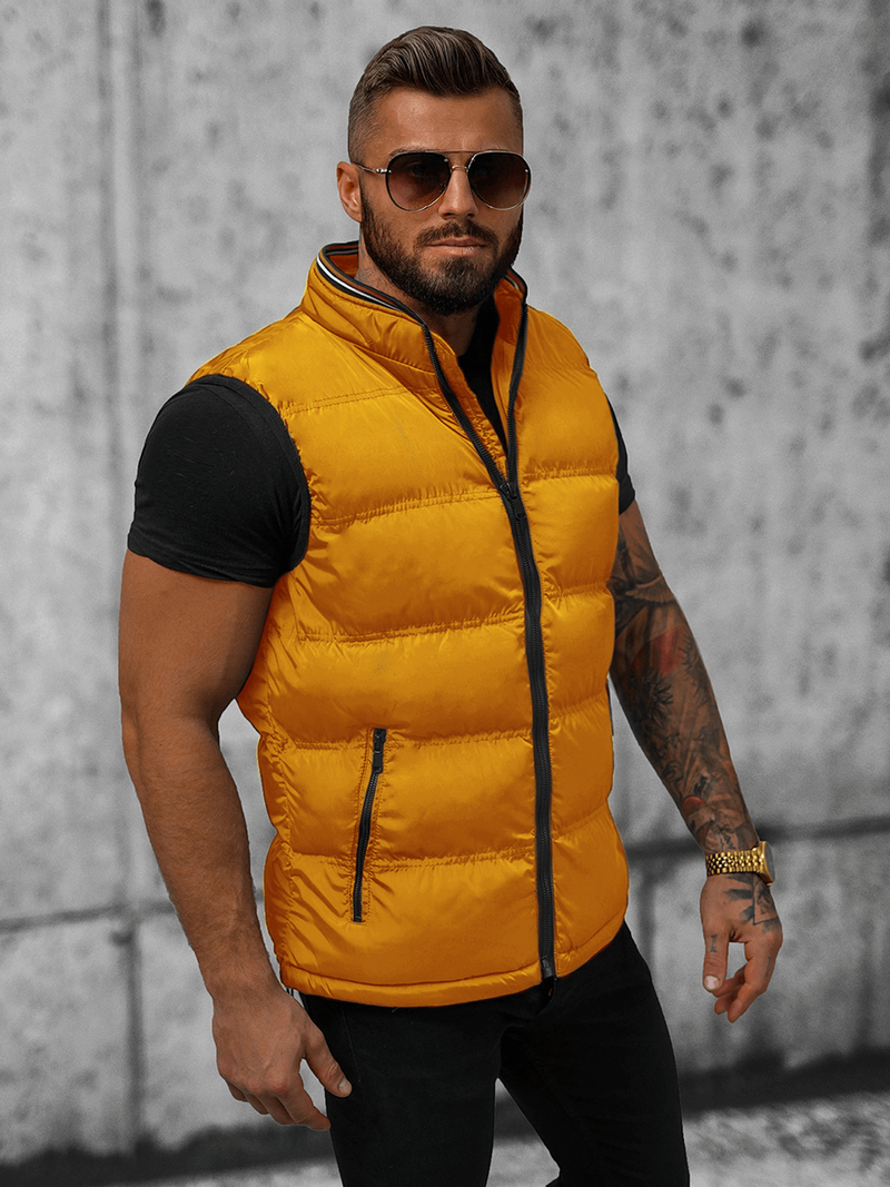 Herren Weste Gelb OZONEE N/7131Z
