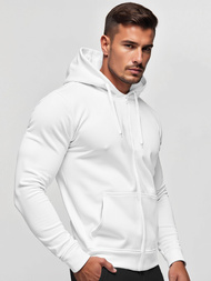 Herren Kapuzenpullover Weiß OZONEE JS/2008