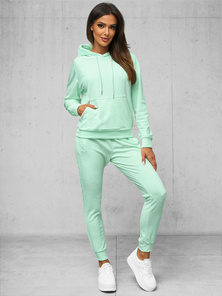 Damen Velours Sportanzug Mintgrün OZONEE O/8C1175/39Z