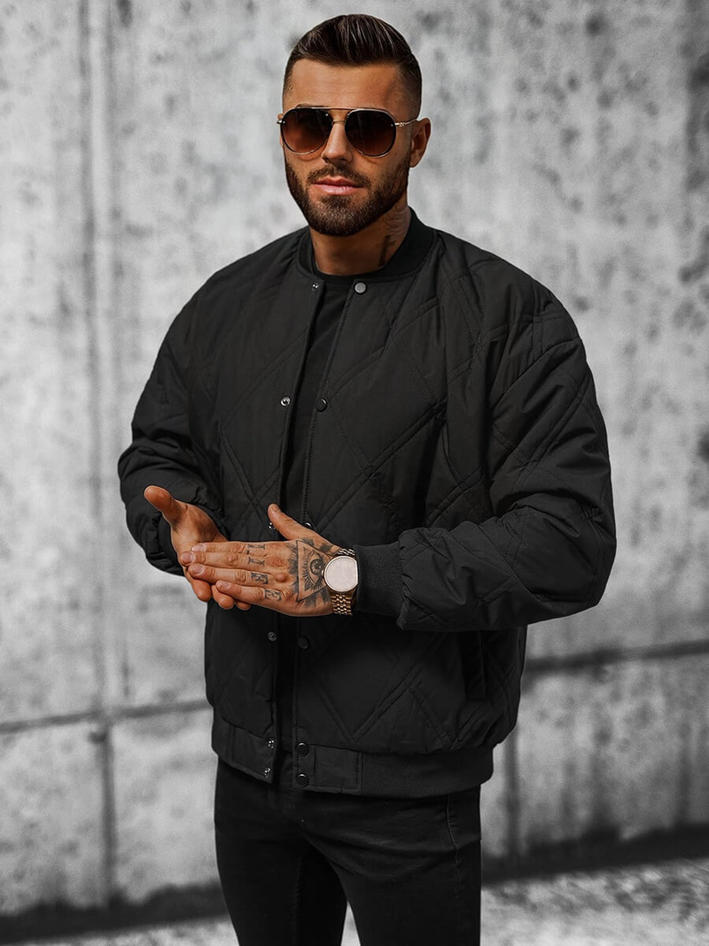 Herren Jacke Schwarz OZONEE JS/84M3020/392