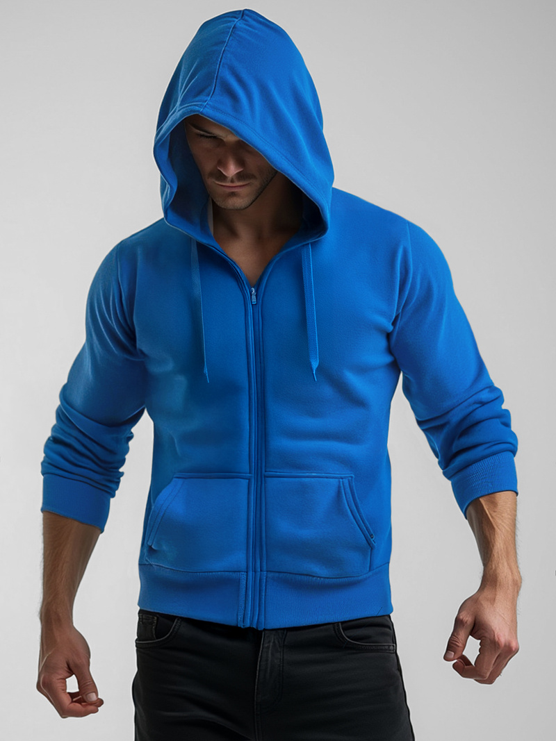 Herren Kapuzenpullover Blau OZONEE JS/2008