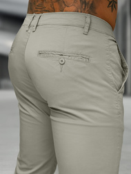Herren Chino Hose Grau OZONEE BL/SK222/5