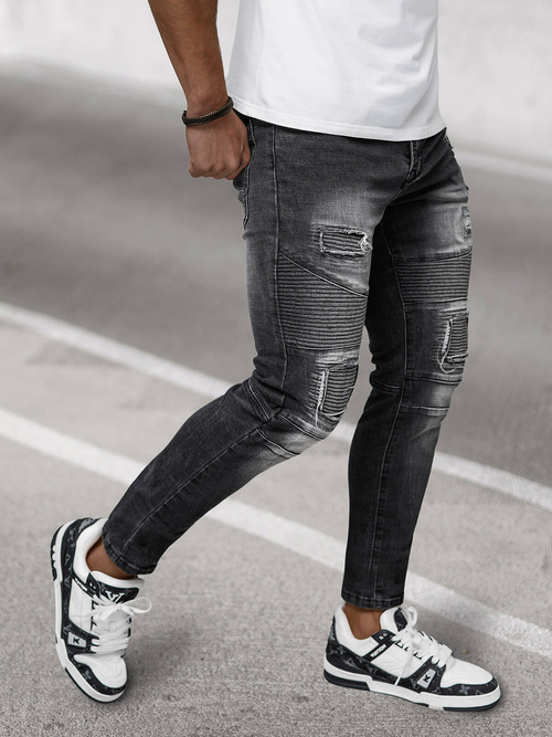 Herren Jeanshose Schwarz OZONEE NB/MP0142N