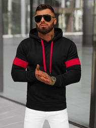 Herren Kapuzenpullover Schwarz OZONEE JS/8B1321/3