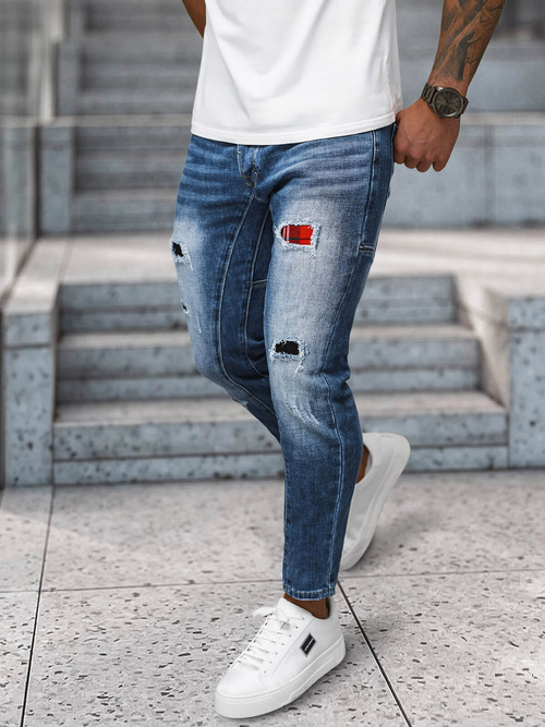 Herren Jeanshose Blau OZONEE NB/MP0050B