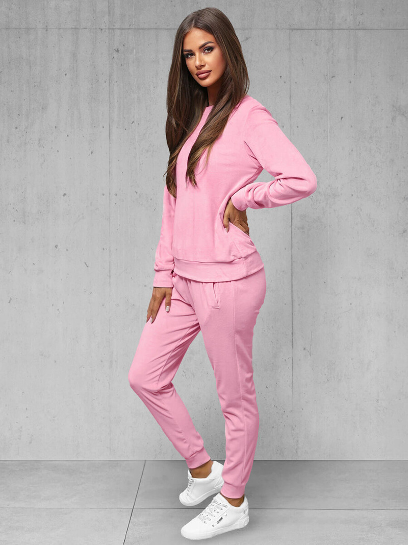 Damen Velours Sportanzug Puderrosa OZONEE O/8C1173/38Z