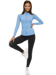 Damen Sweatshirt Hellblau OZONEE JS/HD154/41