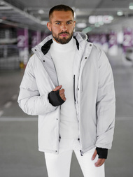 Herren Winterjacke Hellgrau OZONEE JS/91M9906/280