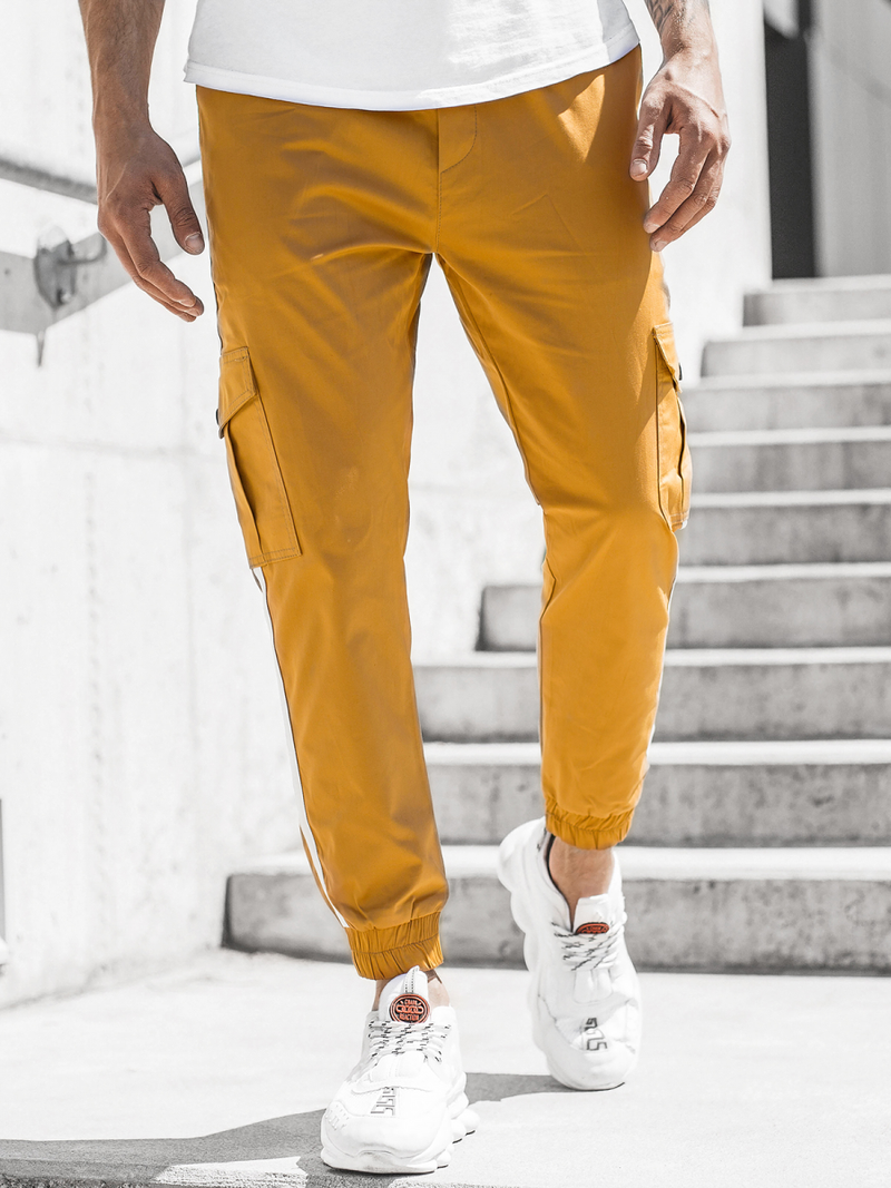 Herren Chino Jogger Camel OZONEE DJ/5580