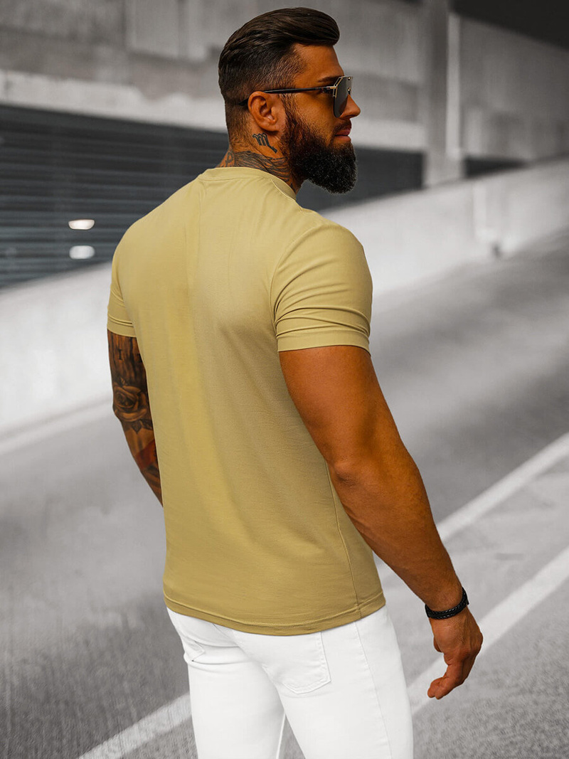 Herren T-shirt Beige OZONEE NB/MT3001
