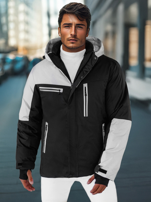 Herren Winterjacke Schwarz-Grau OZONEE JS/91M9903/92Z
