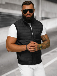 Herren Weste Schwarz OZONEE JS/MY77Z