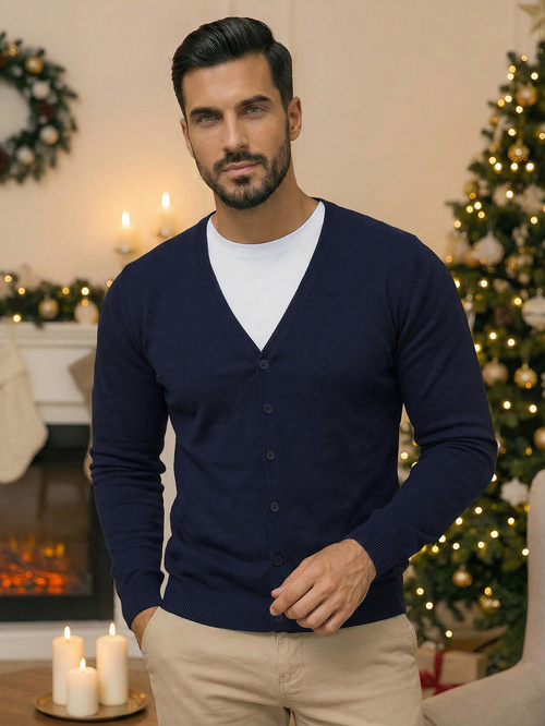 Herren Pullover Marineblau OZONEE NB/MM6006/6Z