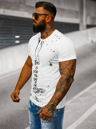 Herren T-shirt Weiß OZONEE O/8T1259/1